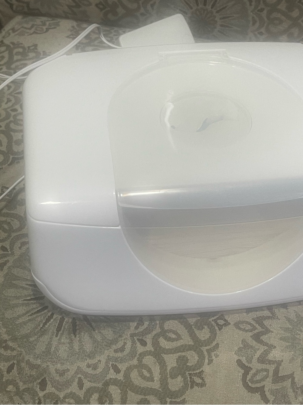 White Portable Wipe Warmer